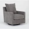 Bonaterra Charcoal Swivel Glider Chair 2 Bonaterra Charcoal Swivel Glider Chair -Modern Office Shop 317501 grey fabric swivel glider signature 01