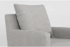 Hampstead Dove Swivel Glider Chair -Modern Office Shop 317504 grey fabric swivel glider detail 44
