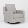 Hampstead Dove Swivel Glider Chair -Modern Office Shop 317504 grey fabric swivel glider signature 01