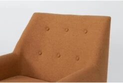 Celestino Copper Accent Chair -Modern Office Shop 317513 orange fabric accent chair detail 44