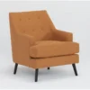 Celestino Copper Accent Chair 2 Celestino Copper Accent Chair -Modern Office Shop 317513 orange fabric accent chair signature 01