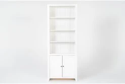 Westlawn 84" White Bookcase With Doors