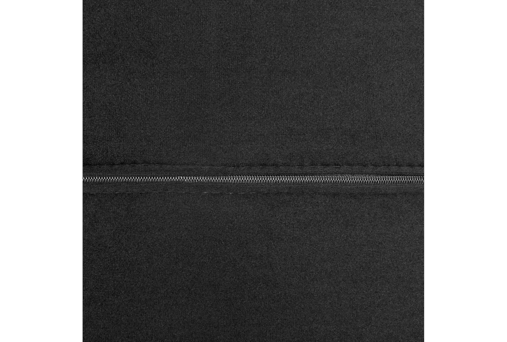 Tilda Black Velvet Chaise With Silver Base 10 Tilda Black Velvet Chaise With Silver Base - Image 8