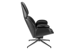 Lena Black Velvet Swivel Chair -Modern Office Shop 320655 black velvet accent chair detail 45
