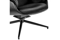 Lena Black Velvet Swivel Chair -Modern Office Shop 320655 black velvet accent chair detail 49