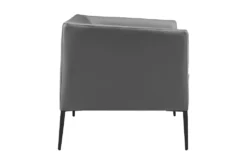 Mani Gray Lounge Chair With Matte Black Legs 11 Mani Gray Lounge Chair With Matte Black Legs -Modern Office Shop 320686 grey leather accent chair detail 45