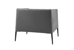 Mani Gray Lounge Chair With Matte Black Legs 12 Mani Gray Lounge Chair With Matte Black Legs -Modern Office Shop 320686 grey leather accent chair detail 46