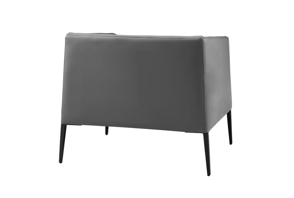 Mani Gray Lounge Chair With Matte Black Legs 6 Mani Gray Lounge Chair With Matte Black Legs - Image 4