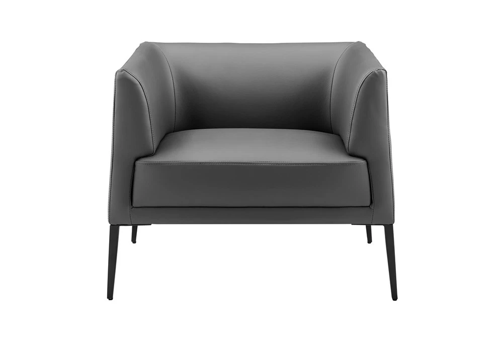 Mani Gray Lounge Chair With Matte Black Legs 3 Mani Gray Lounge Chair With Matte Black Legs