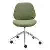 Lior Green Office Chair With Polished Aluminum Base -Modern Office Shop 321647 green polyester office chair signature 01