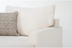 Belinha II Opal Chaise -Modern Office Shop 322069 white fabric chaise detail 44