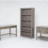 Saybrook 3 Piece Office Set With 54" Writing Desk, 75" Bookcase + File Cabinet 1 Saybrook 3 Piece Office Set With 54" Writing Desk, 75" Bookcase + File Cabinet -Modern Office Shop 322380 grey wood writing desk signature 01