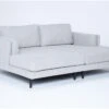 Aries Seal Double Chaise -Modern Office Shop 322545 grey fabric sectional signature 01