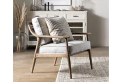 Dena Grey Accent Chairs, Set Of 2 -Modern Office Shop 322561 natural fabric accent chair room 91