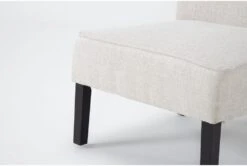 Rosie Linen Accent Chairs, Set Of 2 -Modern Office Shop 323455 beige fabric accent chair detail 45